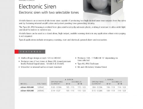 Federal Signal eSiren 4X IP66 High Decibel Siren