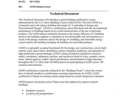 2021 LEED Rating System